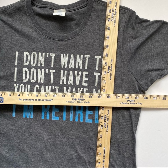 Port & Company Retirement Themed T-Shirt Cotton Blend - Picture 6 of 6